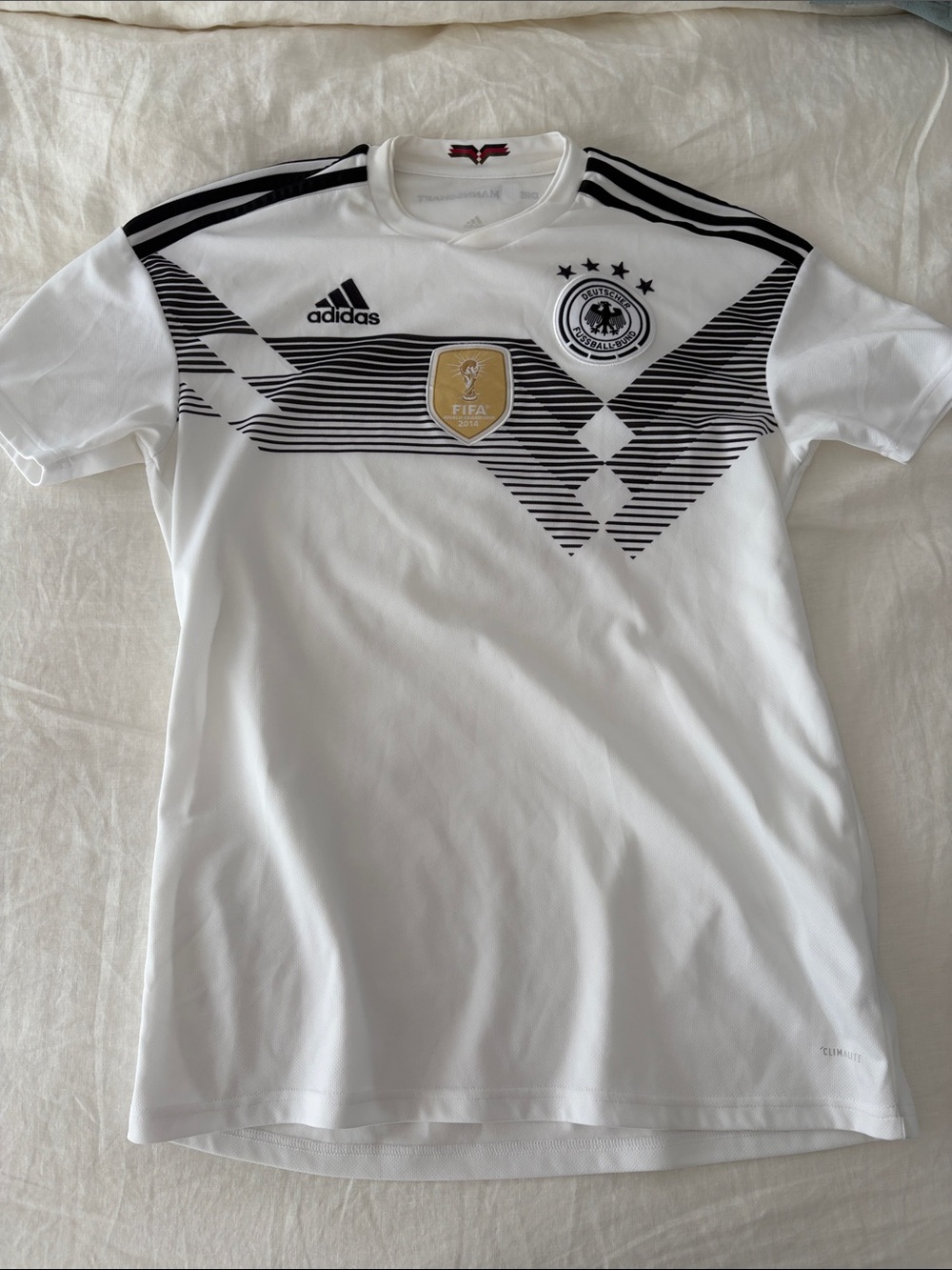 adidas Germany World Cup Soccer Jersey with FIFA 2014 Winner Badge Vintage